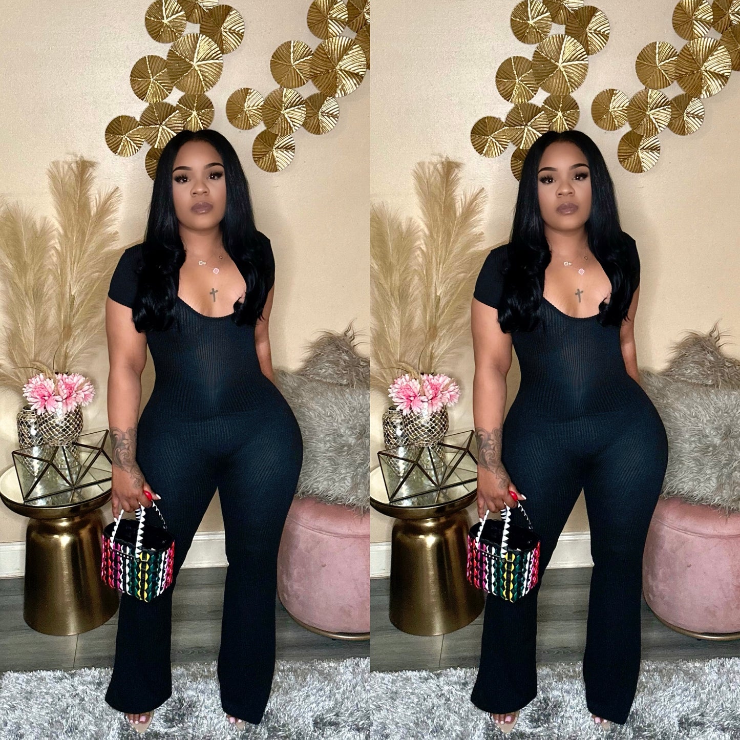 BLACK BABE JUMPSUIT