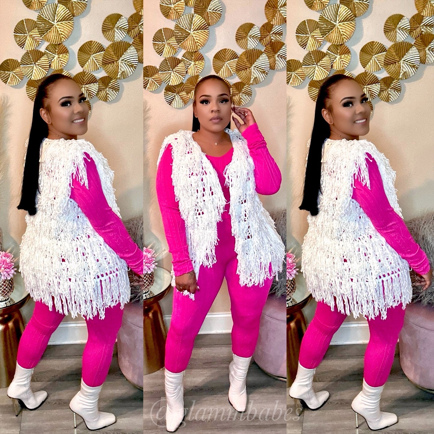 FRINGE BABE VEST (IVORY)*RESTOCK*