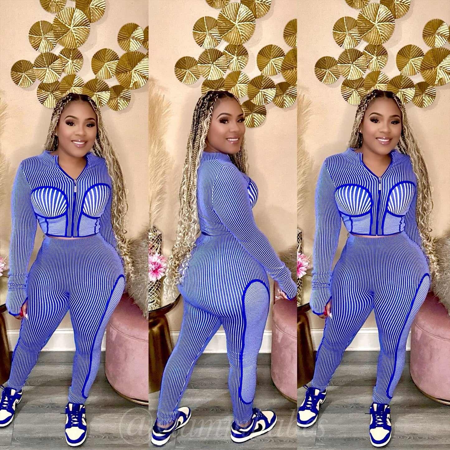 RYDER BABE SET (ROYAL/WHITE)