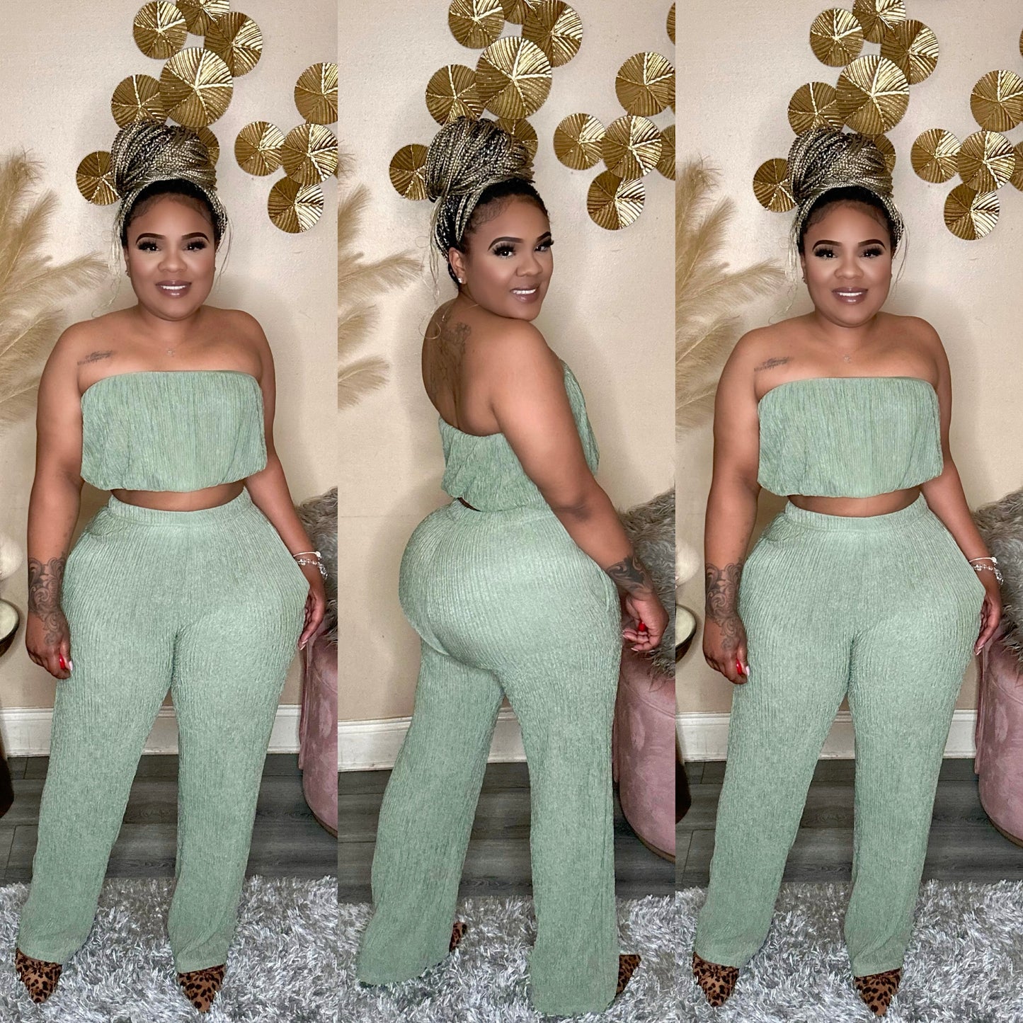 CLASSIC GLAMM TUBE SET (SEAGRASS GREEN)