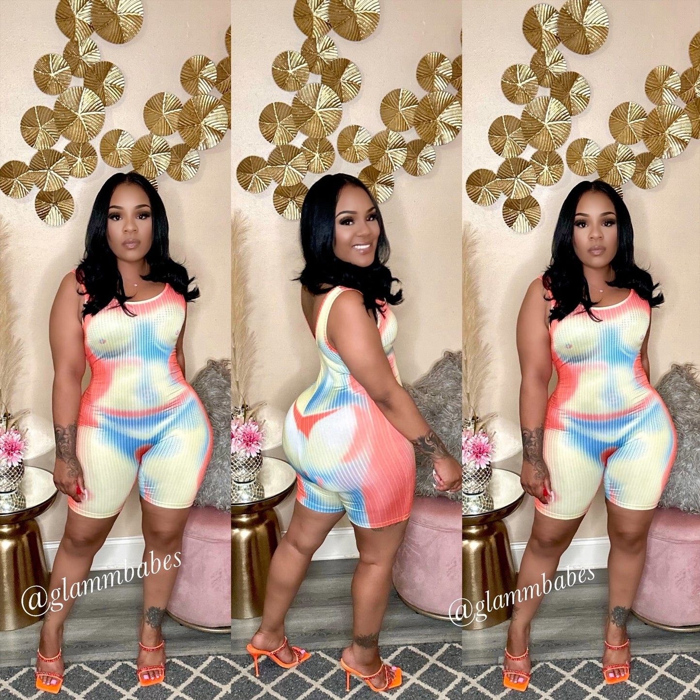 BODYCON BABE ROMPER (MULTI)