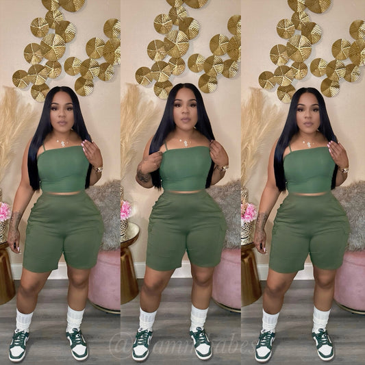 BASIC BABE SET (OLIVE)